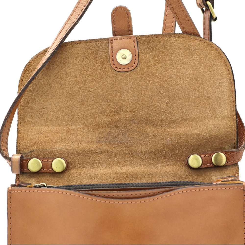 Patricia Nash Torri Crossbody Signature Map Leather Riot Rust Bag - Picture 12 of 16